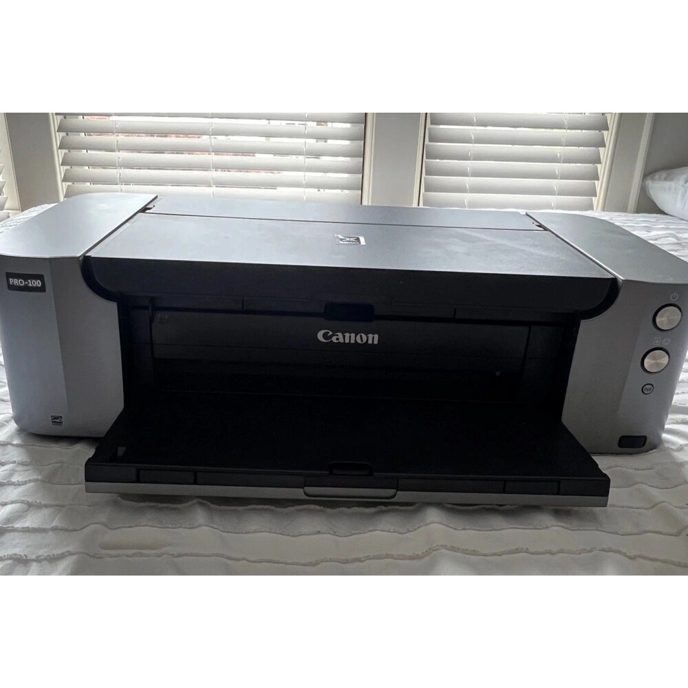 Canon PIXMA PRO-100 Inkjet Color Digital Photo Printer Tested With Ink Levels